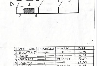Apartament cu 2 camere semidecomandat în Timpuri Noi