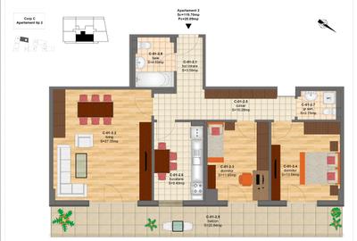 Apartament cu 3 camere decomandat, mobilat în Doamna Ghica - 13