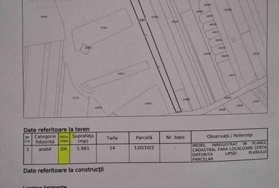 Teren de 5981 mp, în Bârsău - 2