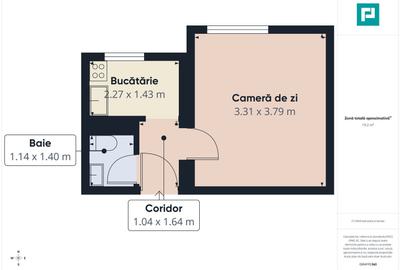 Garsonieră semidecomandată în 6 Vânători - 7