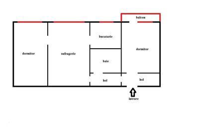 Apartament cu 3 camere în Sud