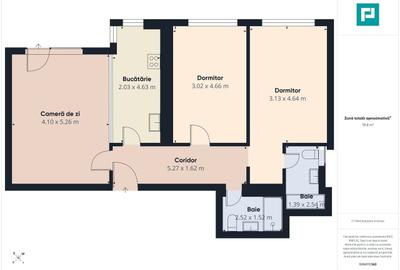 Apartament cu 3 camere în Central