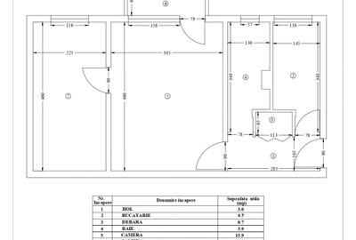 Apartament cu 2 camere în Calea București
