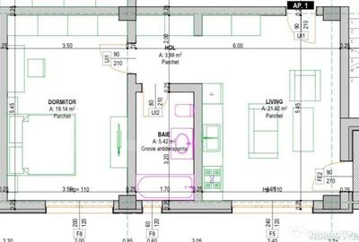 Apartament cu 2 camere decomandat în Rădăuți