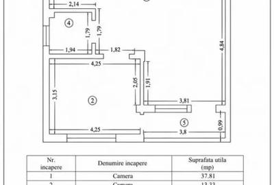 Apartament cu 2 camere decomandat în Central