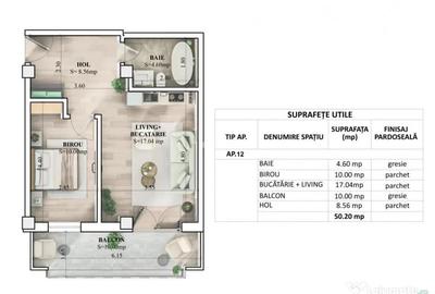 Apartament cu 2 camere în Galata - 3