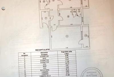 Apartament cu 4 camere decomandat în Central