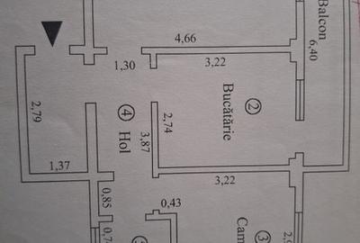 Apartament cu 2 camere decomandat în Obor