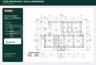 Casă cu 4 camere cu Teren 650 Mp în Central