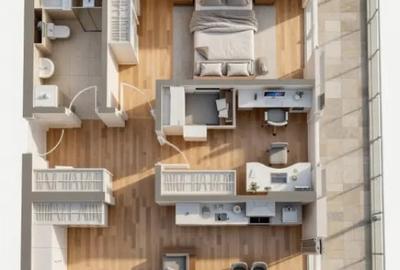 Apartament cu 3 camere decomandat în Dâmbul Rotund