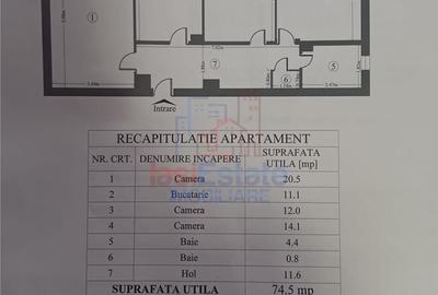 Apartament cu 3 camere decomandat în Păcurari