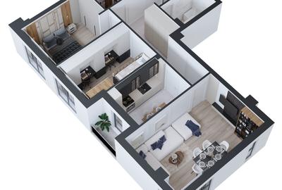 Apartament cu 3 camere decomandat în Cug - 3
