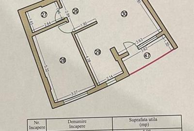 Apartament cu 2 camere în Central