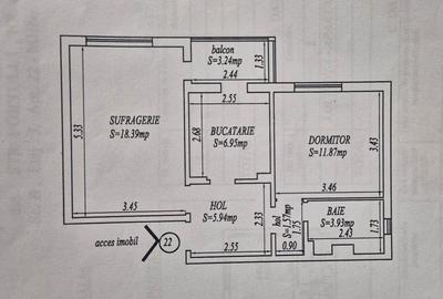 Apartament cu 2 camere decomandat, mobilat în Sud