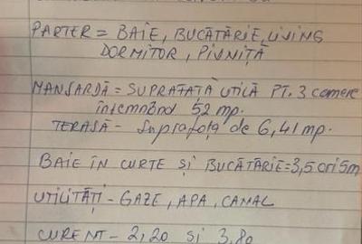 Casă cu 4 camere cu Teren 423 Mp în Militari