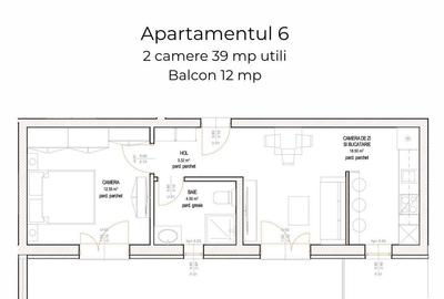 Apartament cu 2 camere în Central