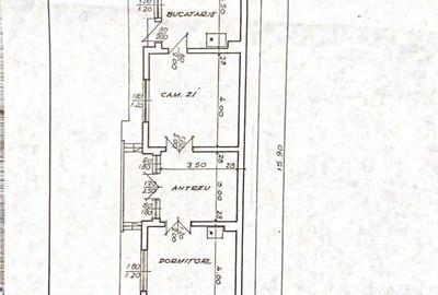 Casă cu 3 camere în CFR - 19