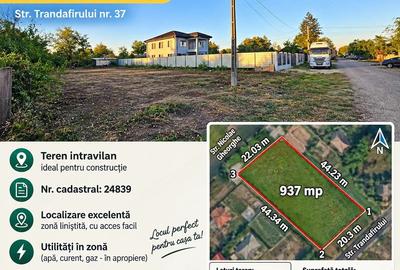 Teren de 937 mp, în Movilița