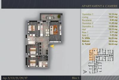 Apartament cu 4 camere decomandat în Theodor Pallady - 3