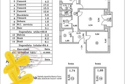 Apartament cu 3 camere în Rahova