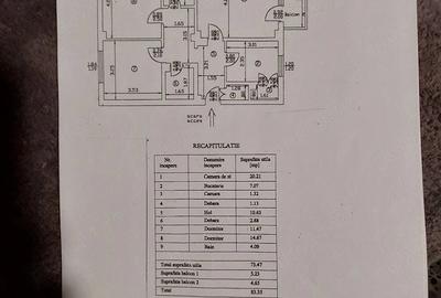 Apartament cu 3 camere decomandat în Tudor Vladimirescu