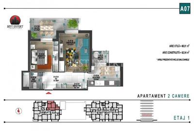 Apartament cu 2 camere decomandat în Theodor Pallady - 2