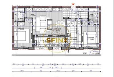 Apartament cu 3 camere în Tunari - 1