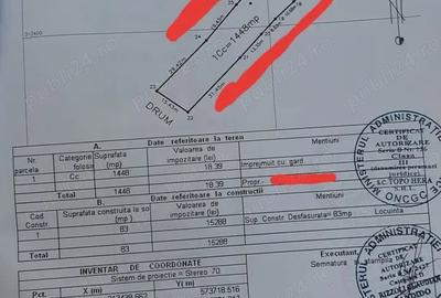 Casă cu 3 camere în Mihăilești