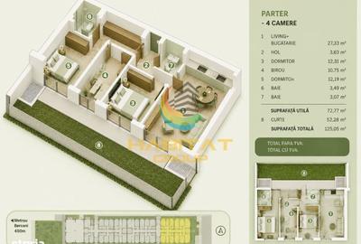 Apartament cu 4 camere în Central