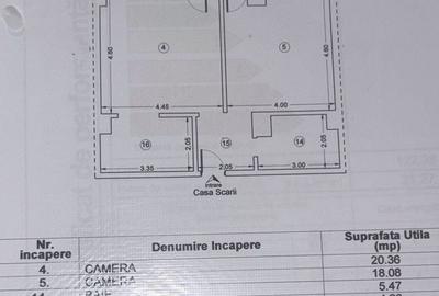 Apartament cu 2 camere în Central