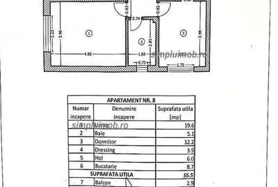 Apartament cu 2 camere decomandat în Central