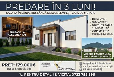 Casă cu 4 camere în Sânpetru