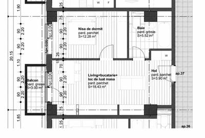Apartament cu 2 camere semidecomandat în Dâmbul Rotund