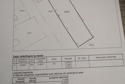 Teren de 3500 mp, în Exterior Vest