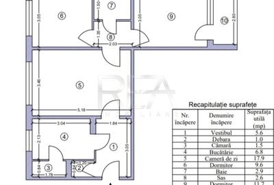 Apartament cu 3 camere semidecomandat în Drumul Taberei