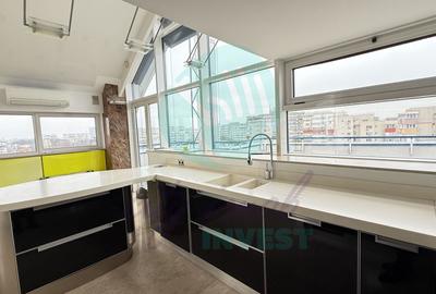Penthouse cu 2 camere semidecomandat, mobilat în Aviatorilor - 5