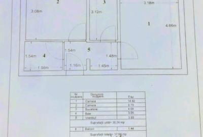Apartament cu 2 camere decomandat în Berceni