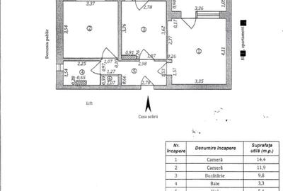 Apartament cu 2 camere decomandat în Micro 20 - 9