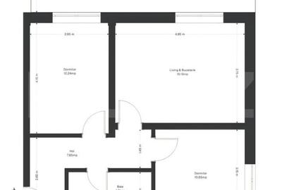 Apartament cu 3 camere în Ghirodei