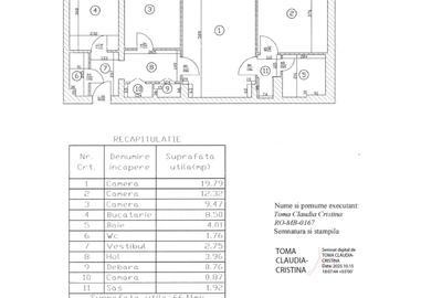 Apartament cu 3 camere semidecomandat în Chișinau - 18
