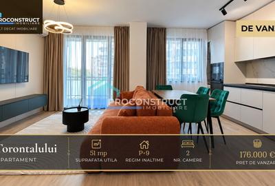 Apartament cu 2 camere decomandat, mobilat în Torontalului
