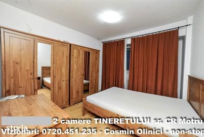 Apartament cu 2 camere semidecomandat în Tineretului