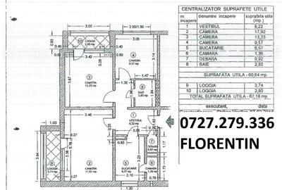 Apartament cu 3 camere semidecomandat în Drumul Taberei