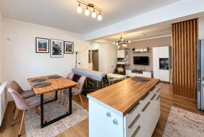 Apartament cu 3 camere semidecomandat, mobilat în Giroc