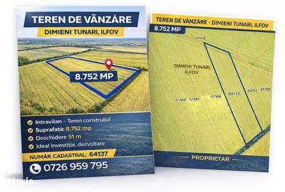 Teren de 8752 mp, în Tunari - 3