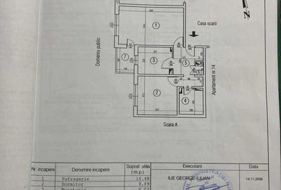 Apartament cu 2 camere decomandat în Central