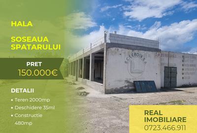 Spațiu industrial, de 480 mp, în Spătaru