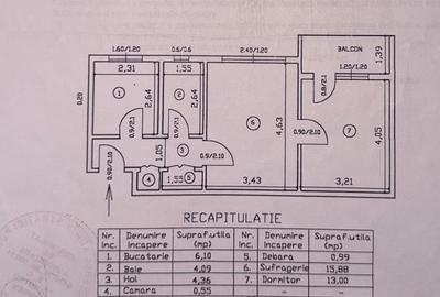 Apartament cu 2 camere nedecomandat în Tătărași - 2