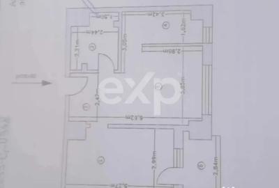 Apartament cu 2 camere semidecomandat în Trivale
