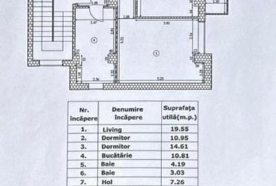 Apartament cu 3 camere decomandat, mobilat în Bd. Laminorului - 10